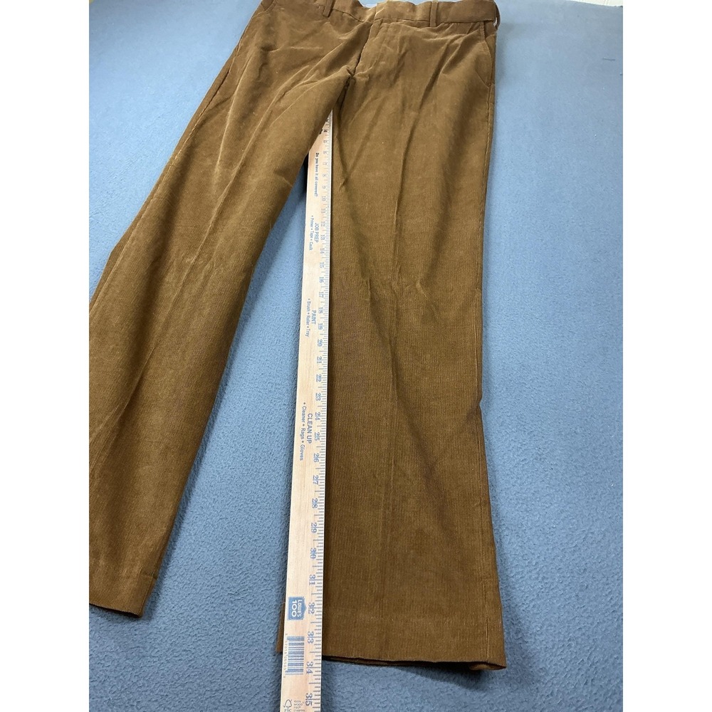 Lands' End Pants Mens 35x31 Brown Corduroy Traditional Fit Dress Trousers - Picture 2 of 12